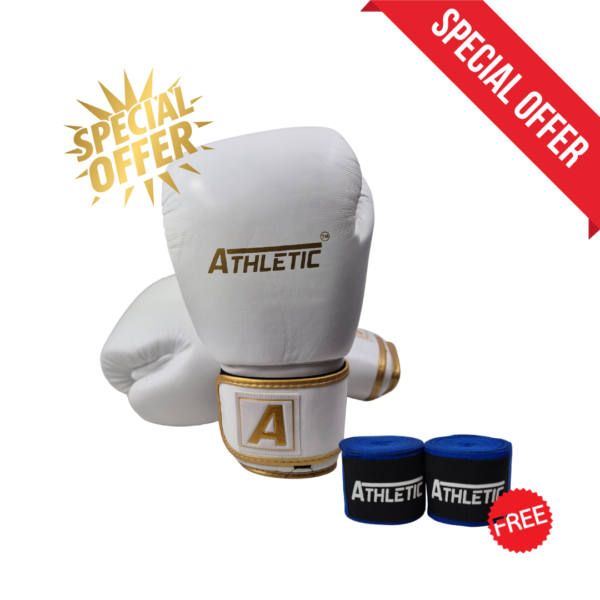 Sleek Strike boxing gloves with free had wraps